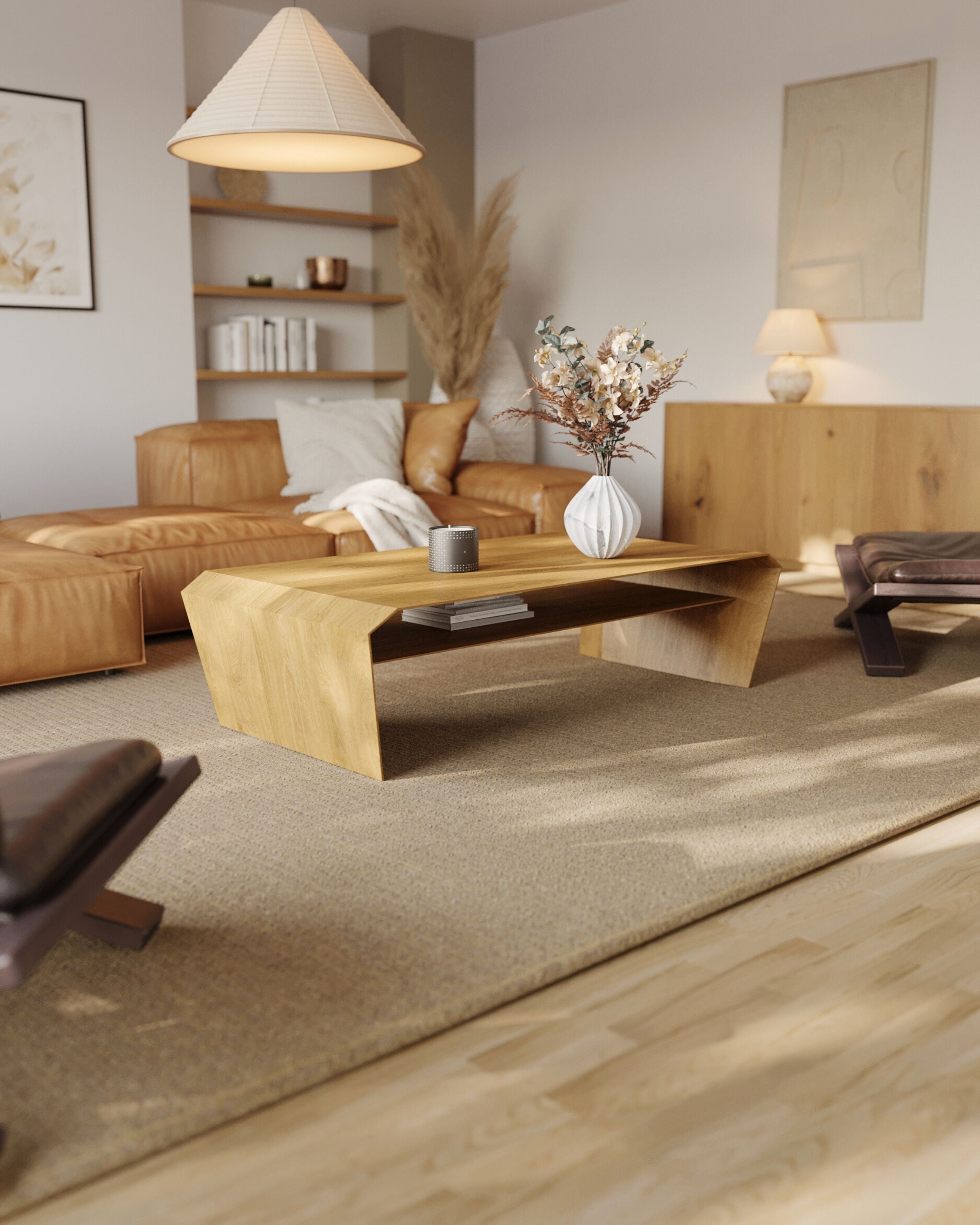 Couchtisch aus Massivholz