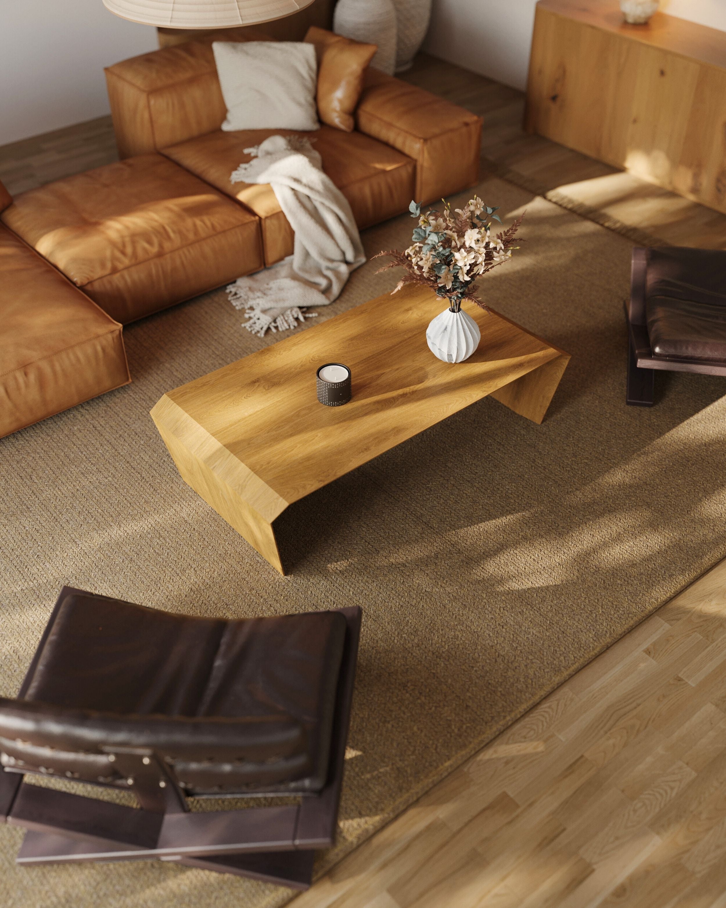 Couchtisch aus Massivholz
