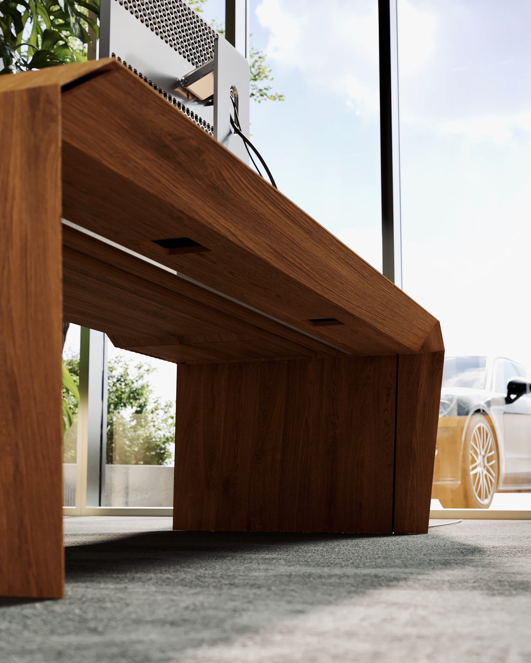 LED-Ambientbeleuchtung für EDELHOLZ Schreibtische