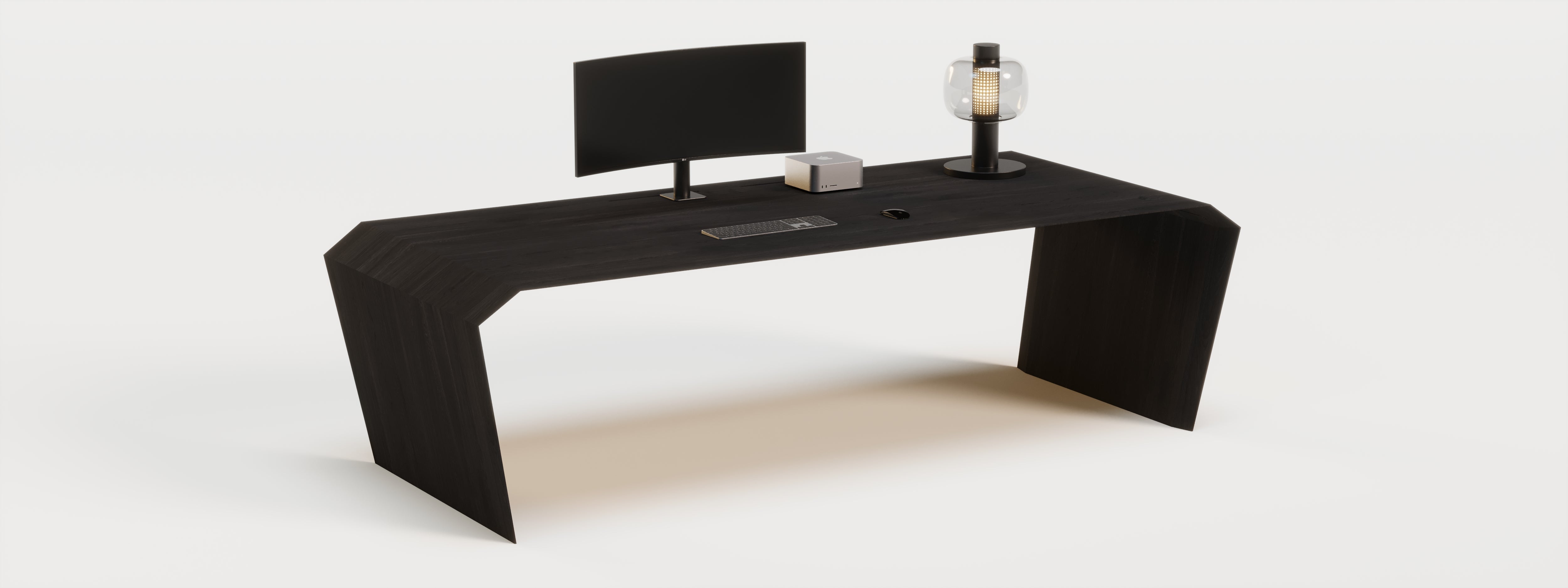 EDELHOLZ DeskPURE_Eiche schwarz lackiert