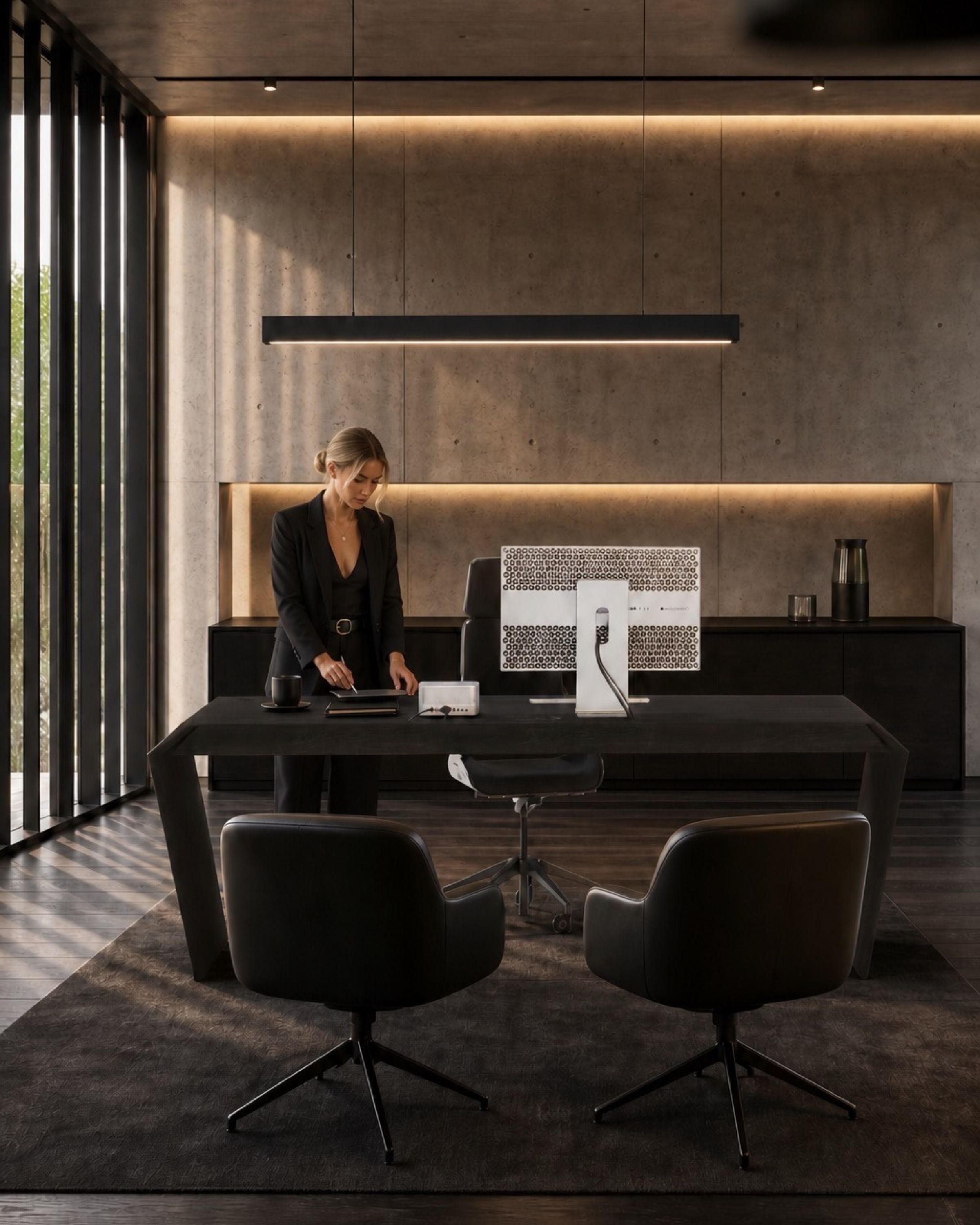 Interstuhl Silver — Chefsessel in Echtleder
