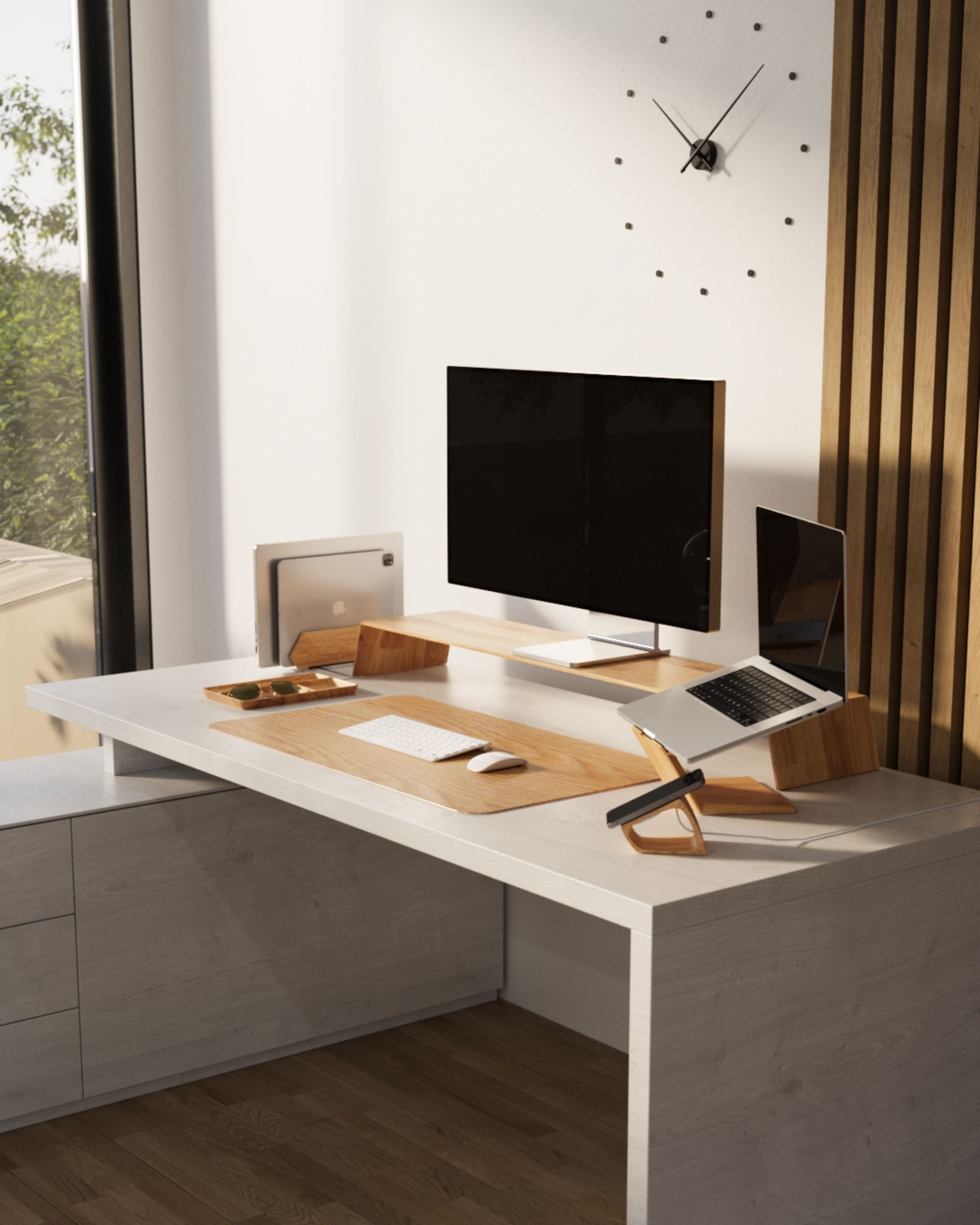 Laptopständer aus Massivholz