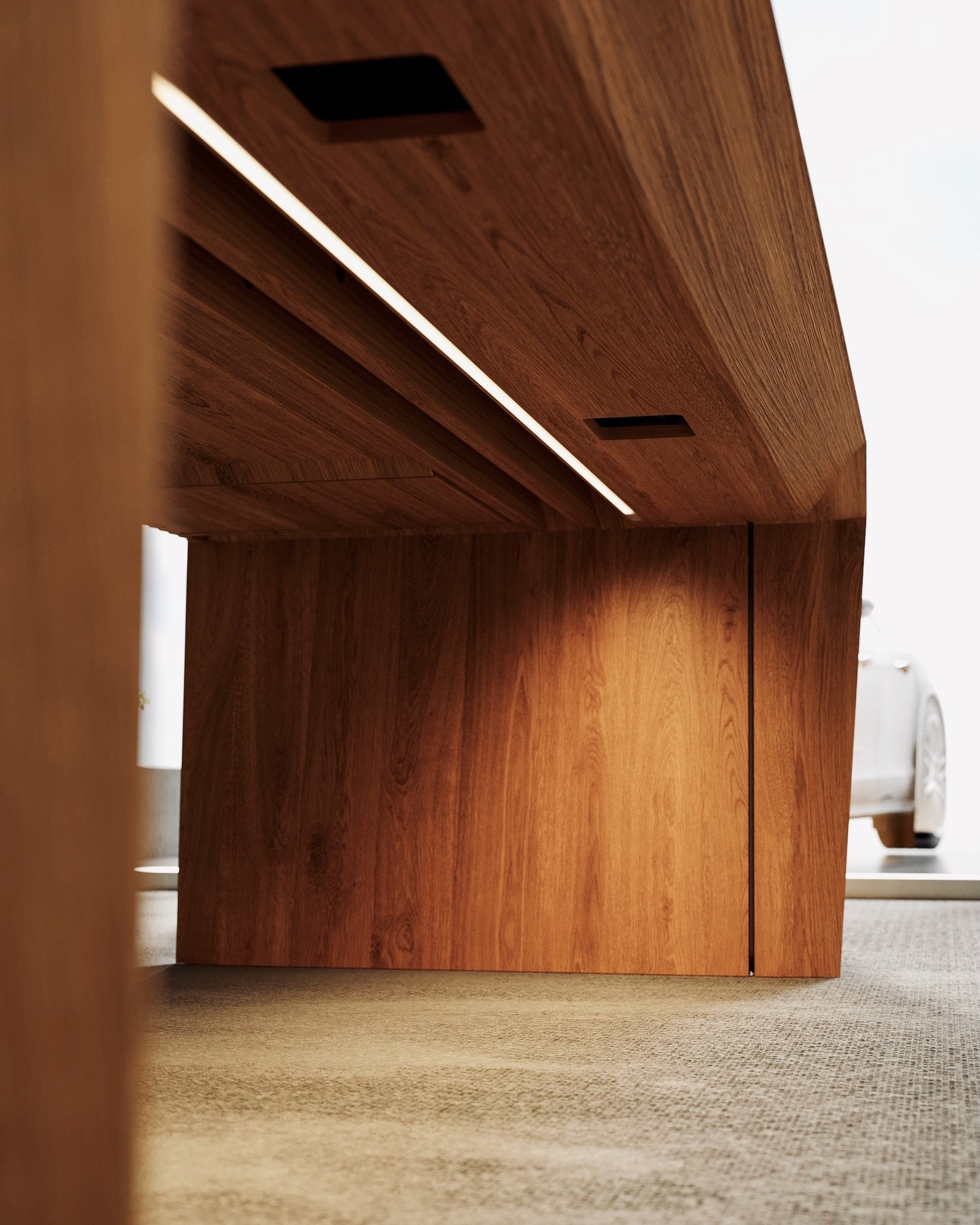 LED-Ambientbeleuchtung für EDELHOLZ Schreibtische