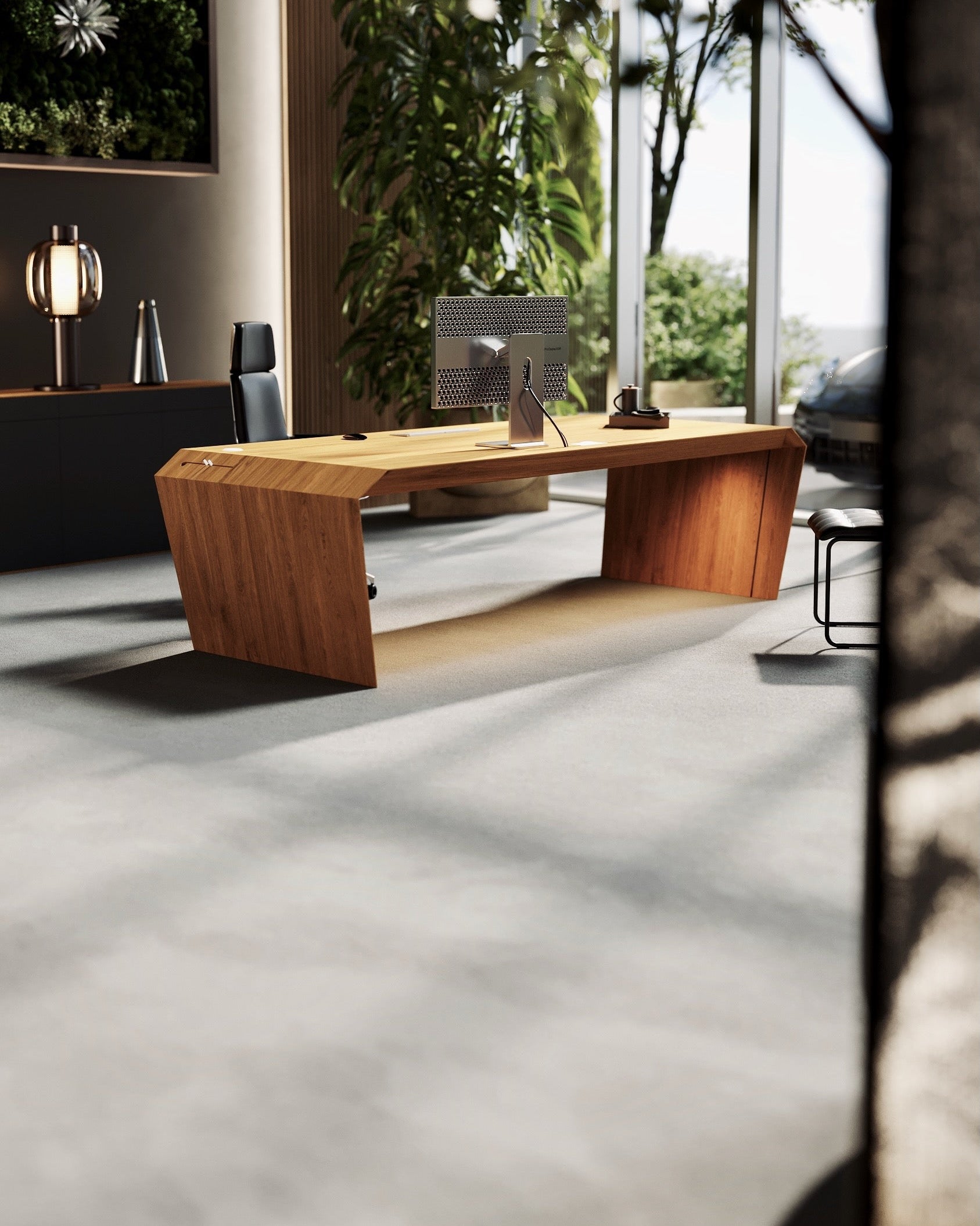 LED-Ambientbeleuchtung für EDELHOLZ Schreibtische