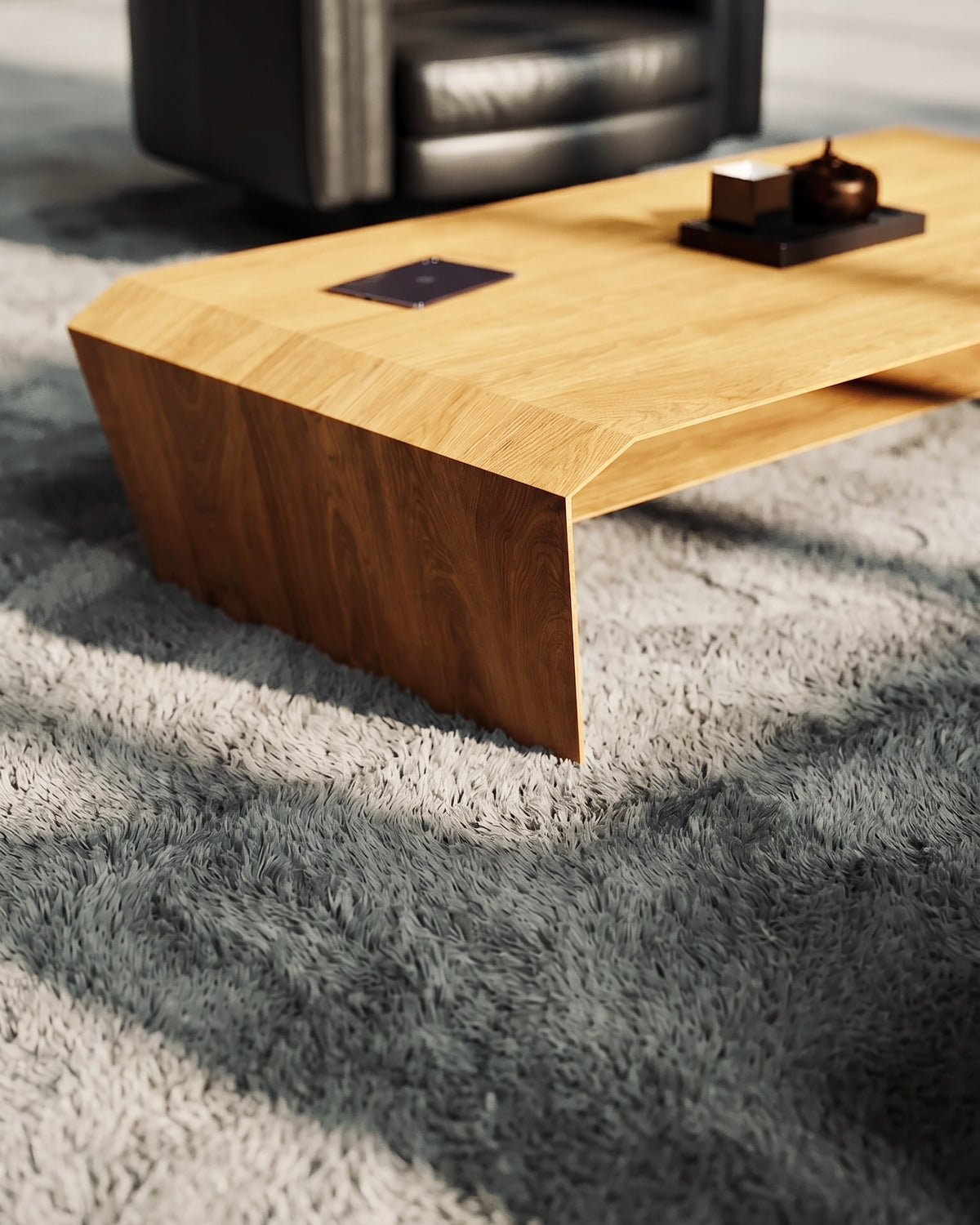 Couchtisch aus Massivholz
