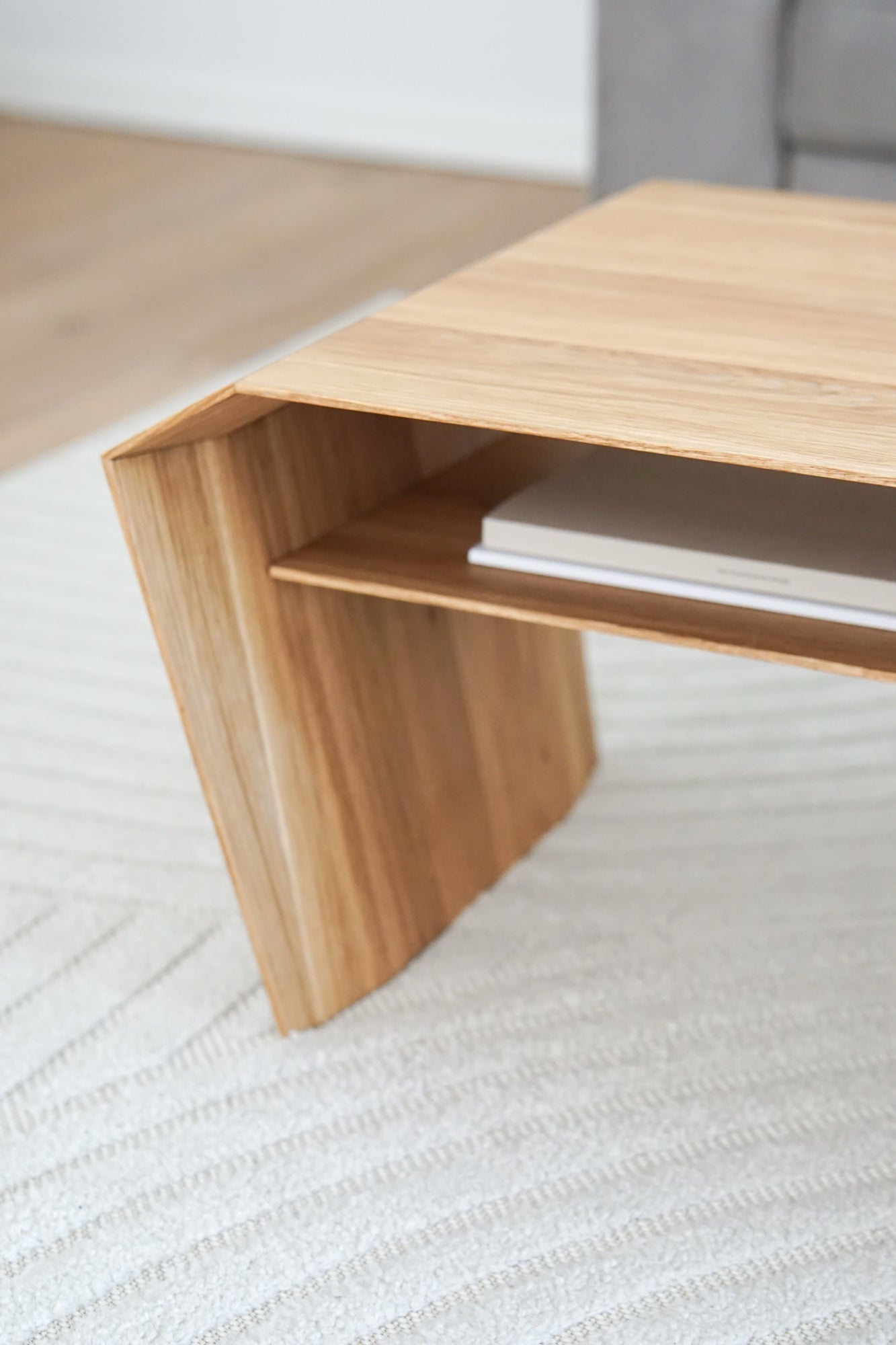 EDELHOLZ LoungePURE Couchtisch mit zweiter Ebene