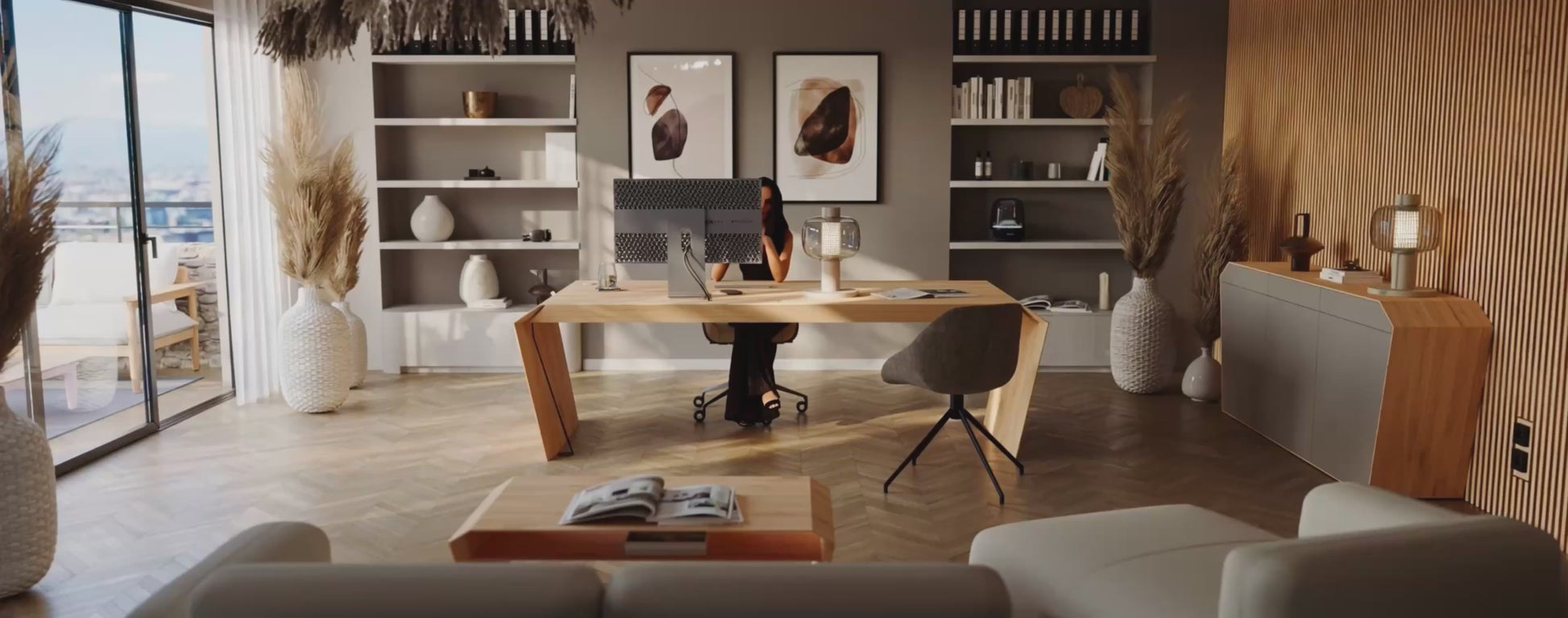 EDELHOLZ Massivholz-Schreibtisch – Kundesuppport EDELHOLZ Wide